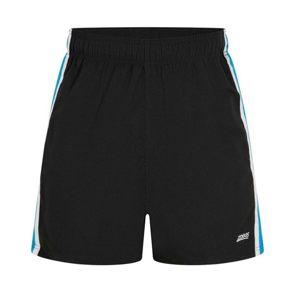 Zoggs Mens Side Stripe Swim Shorts / Black